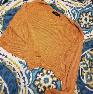 Forever21 cropped burnt orange sweater
